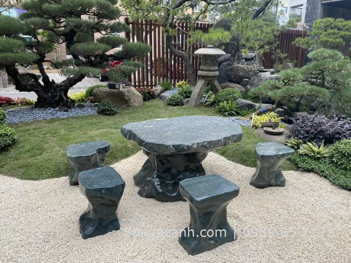 bàn ghế đá tự nhiên; bàn đá tự nhiên; bàn đá hoa cương; giá bộ bàn ghế đá tự nhiên;